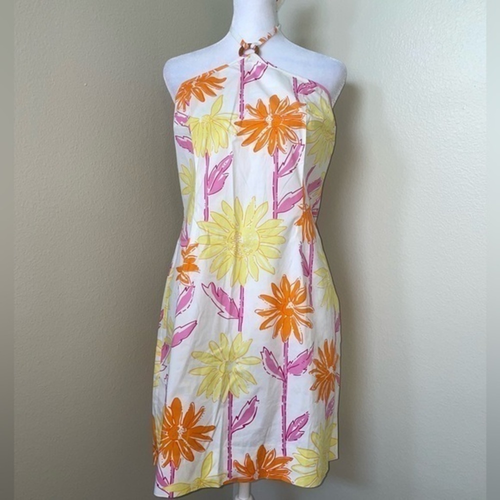 Lilly Pulitzer yellow floral dress